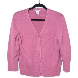 Pink Cardigan Sweater Size Medium